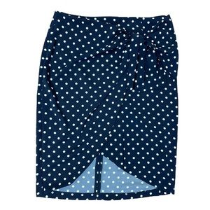 Dynamite Polka Dot Wrap Pencil Skirt
